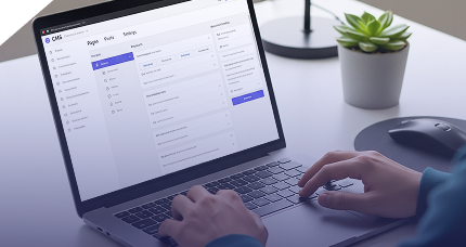 Developer Working on Delivering Website Development Services in Pakistan by making a CMS