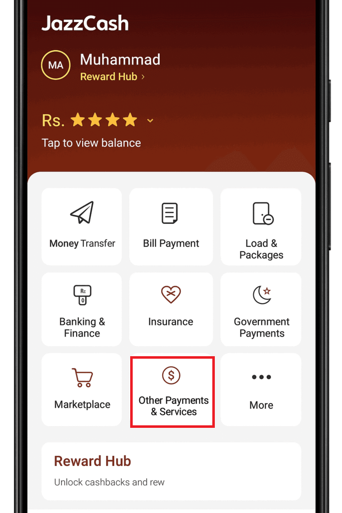 Step 1: Open JazzCash App