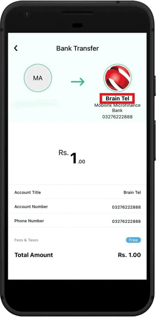 Step 6: Confirm Transaction