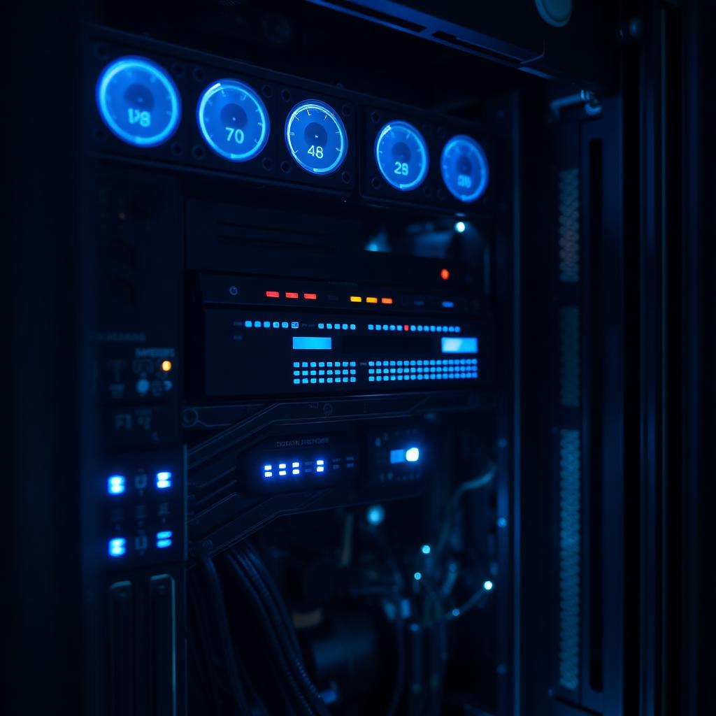 Hardware-level server monitoring sensors and diagnostics