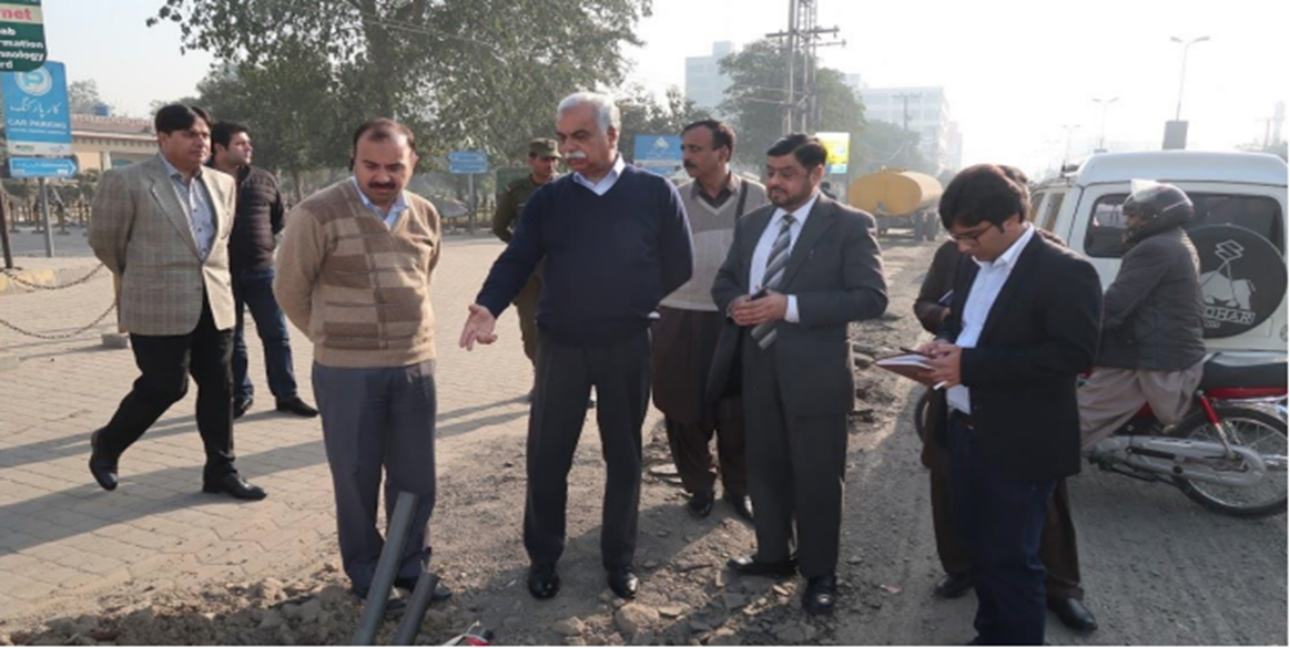Lahore Beautification Project Site Visit - 2018
